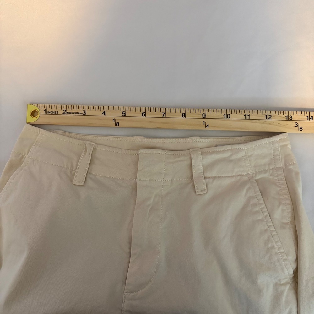 Gap Downtown Khaki Chino Cream Off White Slim Tapered Pants 0 S/541213-00 - Picture 9 of 12